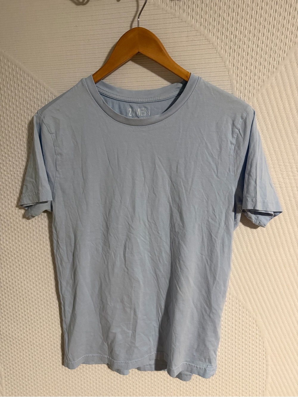 21MEN Light Blue Short Sleeve Crew Neck Tee